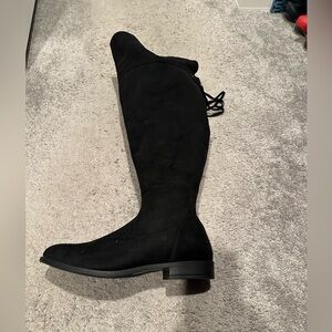 Lane Bryant Knee Hi Suede Boots 11 W